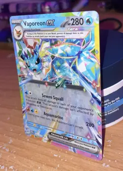 Vaporeon ex 023/131 Sv: Prismatic Evolutions TCG Pokemon Card Holo Foil Rare NM - Image 3