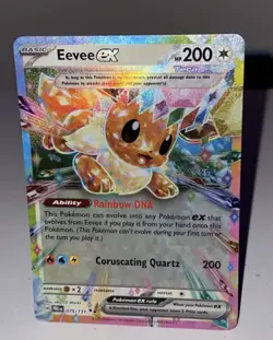 Eevee ex 075/131 Sv: Prismatic Evolutions TCG Pokemon Card Holo Foil Rare NM - Image 1