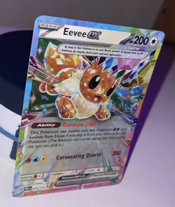 Eevee ex 075/131 Sv: Prismatic Evolutions TCG Pokemon Card Holo Foil Rare NM - Image 3