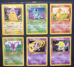 Pokemon Card Base Set 2 Lot of 6 Pikachu Charmander Nidoqueen Venomoth Mr. Mime - Image 1