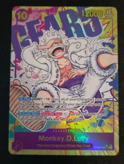 TCG One Piece Card Game Monkey.D.Luffy OP05-119 SEC ALT Art English Foil NM - Image 1