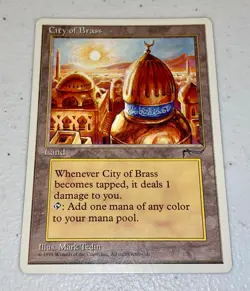 MTG: City of Brass Card Regular Chronicles Magic The Gathering- LP/Excellent - Image 1