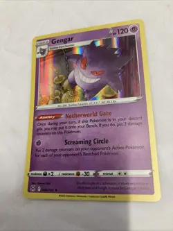 Gengar 66/196 Lost Origin Holo Rare Pokemon Card Pokemon TCG 066/196 - Image 1