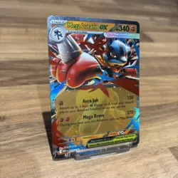 Mega Lucario Ex 077/132 Mega Evolution Pokemon Card Pack Fresh NM - Image 1
