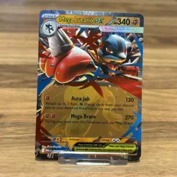 Mega Lucario Ex 077/132 Mega Evolution Pokemon Card Pack Fresh NM - Image 2