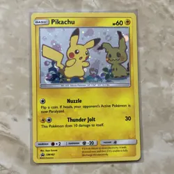 Pokemon 2019 Pikachu SM162 Sun & Moon Black Star Promo Holo Card TCG - Image 1