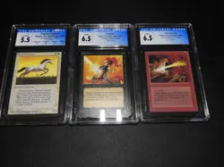 MTG Lot of 3 VINTAGE ALPHA Cards All CGC - Image 1