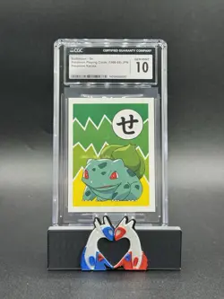 Bulbasaur Pokemon Karuta Playing Cards 1996-99 Vintage Japanese CGC 10 - Image 1