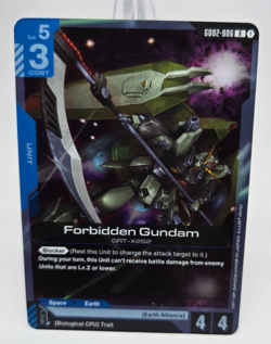GUNDAM CARD GAME GD02 DUAL IMPACT FORBIDDEN GUNDAM R #006 FREE SHIPPING - Image 1