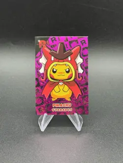 Poncho Pikachu Shiny Gyarados Pink Holo Pokemon Card Database Team Rocket Peru - Image 1