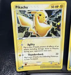 2003 RAW 2 Card lot PIKACHU 12 MEOWTH 13 HOLO Rare POKEMON Promos - Image 2