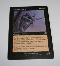 Nether Spirit X1 Magic the Gathering card MTG lot - Image 1