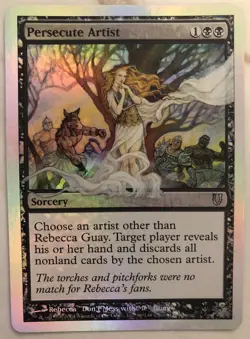 MTG - Persecute Artist - Unhinged - Foil - Image 1