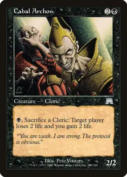 Cabal Archon 1x MtG Onslaught ONS SP/NM - Image 1