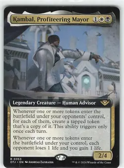 MTG - Outlaws of Thunder Junction - Kambal, Profiteering Mayor (Extended Art) - Image 1