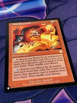 C2100 MAGIC THE GATHERING MTG APOCALYPSE WILD RESEARCH #72 RARE LP - Image 2