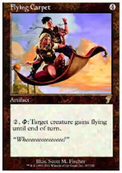 Flying Carpet ~ Near Mint 7th Edition Seventh MTG Magic UltimateMTG Artifact Car - Image 1