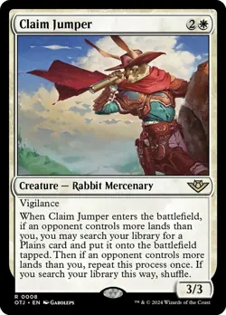 Near Mint, English - 1 x MTG Claim Jumper - Foil Outlaws of Thunder Junction - Image 1