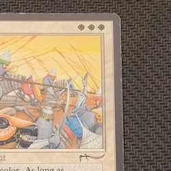 MTG Jihadd Magic the Gathering TCG Arabian Nights White Enchantment MP Banned - Image 3