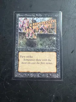 1993 Arabian Nights Stone * Throwing Devilss ~ MTG/Magic ~ LP/NM Condition - Image 5