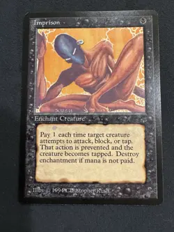 Magic MTG Legends IMPRISONn RARE Lightly Played/Near Mint Condition - Image 1