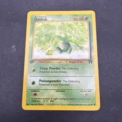 Pokemon 2000 Oddish 1st Edition Team Rocket #63/82 - Image 1