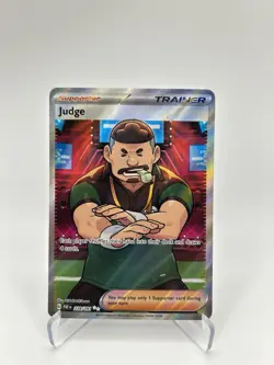 Judge - Full Art Trainer - Illustration Rare - 228 - Paldean Fates - Pokemon TCG - Image 1