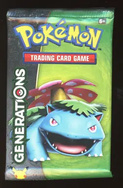 2016 POKEMON TCG GENERATIONS BOOSTER PACK VENUSAUR ART FACTORY SEALED - Image 1