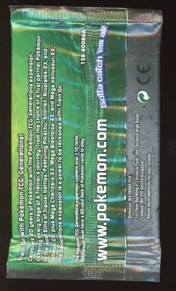 2016 POKEMON TCG GENERATIONS BOOSTER PACK VENUSAUR ART FACTORY SEALED - Image 2
