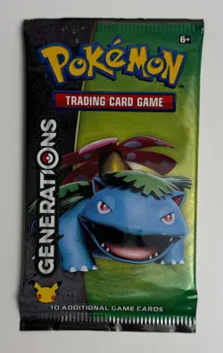 2016 POKEMON TCG GENERATIONS BOOSTER PACK VENUSAUR ART FACTORY SEALED - Image 4