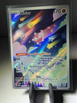 Pokemon TCG-Minior 201/182-Sv04:Paradox Rift-Holo Illustration Rare-NM/M - Image 1