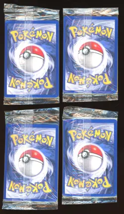 2001 WOTC POKEMON MOVIE ENTEI #34 BLACK STAR PROMO REVERSE HOLO LOT OF 4 SEALED - Image 2