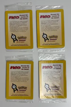 2001 WOTC POKEMON MOVIE ENTEI #34 BLACK STAR PROMO REVERSE HOLO LOT OF 4 SEALED - Image 3