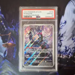 Pokemon TCG Munkidori 072/064 SV Shrouded Fable Illustration PSA 10 - Image 1