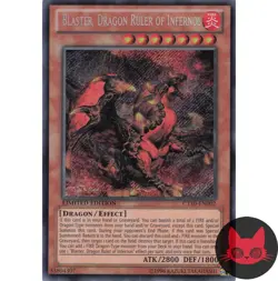 Yugioh Blaster, Dragon Ruler of Infernos CT10-EN002 Secret Rare NM - Image 1