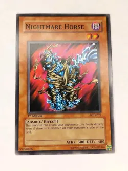 Yu-Gi-Oh! TCG Nightmare Horse PGD-077 1st Edition LP - Image 1