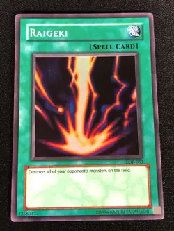 Yugioh Raigeki LOB-053 Super (NM) - Image 1