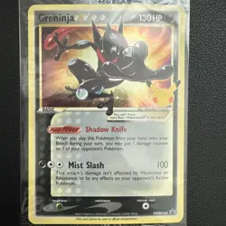 Pokemon Greninja Gold Star SWSH144 Celebrations Black Star Promo Card Sealed 2 - Image 1