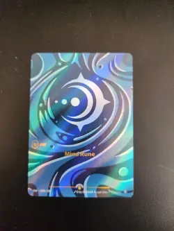2025 League of Legends Riftbound English TCG Card Mind Rune OGN·089b/298 Alt Art - Image 1