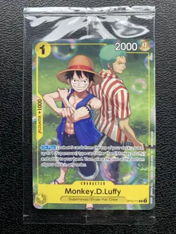 One Piece CCG Monkey.D.Luffy OP10-111 Rare Promo Card Factory Sealed Mint - Image 1