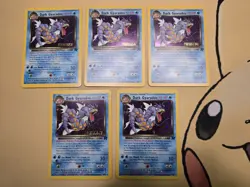 Lot Of 5 Pokemon Cards Dark Gyarados Team Rocket PRERELEASE stamped ⚡STAMPED⚡ - Image 1