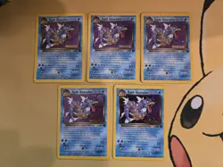 Lot Of 5 Pokemon Cards Dark Gyarados Team Rocket PRERELEASE stamped ⚡STAMPED⚡ - Image 2