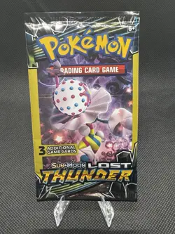 Pokemon TCG Lost Thunder 3-Card Booster Pack Factory Sealed - Image 1