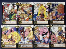 Lot of 8 Dragon Ball Z 1995 LR Holo Cards Set Japan BANDAI Vintage Complete - Image 1