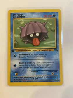 Shellder 54/62 1998 1st Edition Fossil Pokemon Card NM-Mint - Image 1