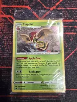 Pokemon TCG Flapple 022/192 EB Games Stamped Exclusive Promo Sealed Card Swirl - Image 1
