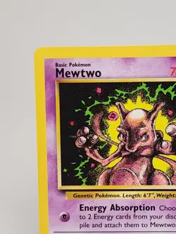Pokemon Mewtwo Vintage 1999 WB Black Star Promo Card #14 Near Mint Condition - Image 2