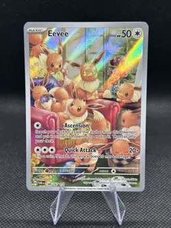 Pokemon Twilight Masquerade Eevee TCG Illustration Card #188/167 -LP - Image 1