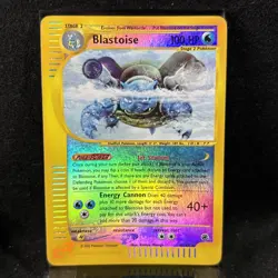Blastoise 4/165 Expedition - Reverse Holo Rare - Pokemon Holo E-reader Card - Image 1
