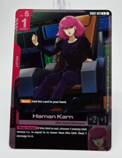 GUNDAM CARD GAME GD02 DUAL IMPACT HAMAN KARN R #091 FREE SHIPPING - Image 1